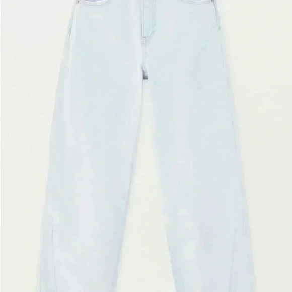 PULL & BEAR By SADIE SINK JEANS Wide Leg Limited Edition Women Size EUR 36 USA 4 - Picture 4 of 16